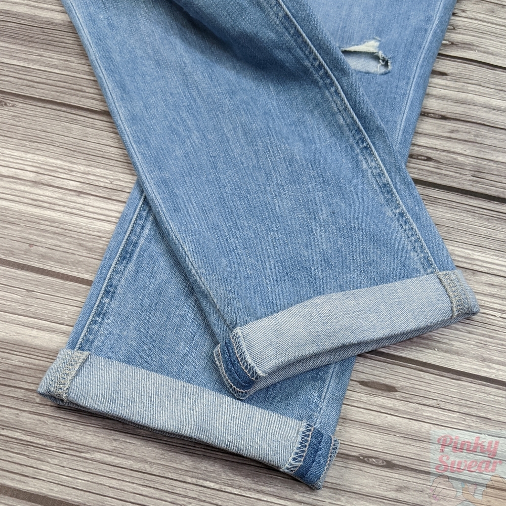 NWT Paige Jeans Size 26 Brigitte Skinny Boyfriend Crop Light Wash - Picture 9 of 12